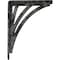 Ekena Millwork Nevio Wrought Iron Bracket, (Single center brace), Antiqued Warm Silver 1 1/2"W x 7 1/2"D x 10"H BKTM01X07X10SNEAWS - alternate 4